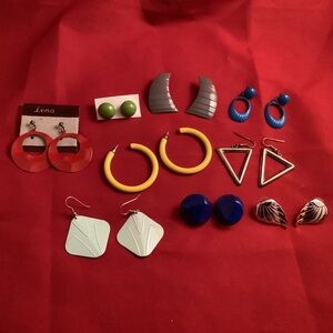 Vintage 80s 90s stud earrings lot